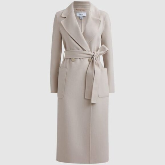 Reiss Lucia Relaxed Double Breasted Wool Coat Petite XXS - Picture 2 of 4
